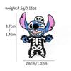 Animación de Dibujos Animados Elementos Creativos de Halloween Stitch Lindo Broche de Metal Decorativo Aleación de Goteo de Aceite Pines Accesorios