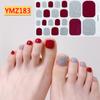 Verano 2021 Nuevos Stickers Franceses para Pies Stickers Nail Art Stickers Completos Bronceado Japonés Despegables Nail Art Stickers para Pies Stickers Completos