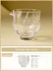 Taza de té para compartir de vidrio hecha en fábrica con alto valor estético, juego de té, separador de té, accesorios de té, taza de compartir resistente al calor
