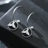 Pendientes de Aro Personalizados Estilo Coreano Cola de Pez con Diamantes Transfronterizos, Joyería Elegante y Sexy para Mujer, Metal Sencillo, Exclusivamente para Ventas Transfronterizas