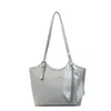 Bolsa Tote de Grande Capacidade de Luxo Feminina 2026 Nova Moda Bolsa Feminina Versátil para o Dia a Dia Bolsa de Ombro Cor Sólida Yuezi