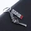 Red Dead Redemption 2 Pistola de Primo Grande Letrero de Carta Llavero Colgante Colgante de Redención Muerto