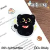 Clip Acrílico PP de Gato Negro Pequeño de Doble Cara, Clip de Caricatura Lindo para Agenda, Clip Multifunción para Foto, Recibo, Nota, Mensaje