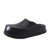 Pantuflas Baotou de Suela Gruesa para Mujer Verano para Exterior 2025 Nuevo Impermeable Antideslizante Sin Cordones Aumentadas Boken Zapatillas Zapatos de Playa