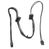 Cable de alimentación Dai-er DE-LL pequeño de 6 pines a doble SATA interfaz de unidad óptica puerto serie SSD cable de alimentación para unidad óptica