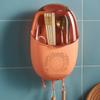 Porta-Hashis com Tampa, Cesto de Hashis de Parede sem Furos, Colher de Cozinha, Caixa de Armazenamento Doméstica com Drenagem, Suporte de Armazenamento, Ventilação