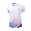 Traje de Tenis de Mesa Estilo Nuevo para Hombre y Mujer Cuello Manga Corta Traje de Equipo de Tenis de Mesa Niños Estudiantes Secado Rápido Transpirable Ropa Deportiva de Verano 4001