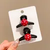 Pinza para el pelo pequeña con lazo de lunares rojos para niñas, Pasador de princesa para niños, Lindo accesorio para el pelo de bebé, Nuevo modelo 2026