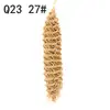 Ganchillo Cabello Ondulado Profundo Extensiones de Cabello Fibra Sintética Color Único Color Degradado Opcional Venta Directa 20 Pulgadas 90g