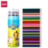 Lápiz de color borrable Deli 7073 para estudiantes, mina de color, graso, 36 colores, 24 colores, 12 colores, pincel para bocetos pintado a mano