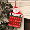 Suministros de decoración navideña Terciopelo navideño Flor caliente Calendario de anciano Calendario navideño Suministros de decoración navideña al por mayor