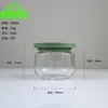 Garrafa Dosadora Pet de Abacate 250ml Fundo Arredondado Boca Larga, Frasco para Loção Corporal, Exclusivamente para Exportação Transfronteiriça de Cosméticos