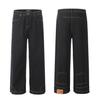 Pantalones vaqueros de pierna recta para mujer, estilo americano, marca de moda, diseño holgado, pantalones de pierna ancha que combinan con todo.