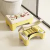 Reposapiés para inodoro para uso doméstico, reposapiés de almacenamiento para baño, reposapiés antideslizante para niños, ayuda para ponerse en cuclillas