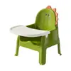 Mesa de Jantar para Bebê, Cadeira de Jantar, Banquinho, Cadeirinha de Bebê, Assento Plástico Doméstico com Encosto, Bancada Pequena, Multifuncional