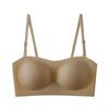 Sudeste Asiático Transfronterizo Lencería Strapless Vietnamita para Mujeres con Pecho Pequeño Push-Up Antideslizante Invisible Sujetador de Tubo Sin Costuras Sujetador