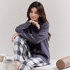 Algodão Puro Muyin Moda Nacional Roupas de Casa Masculino Primavera Manga Longa Feminino Boa Respirabilidade Fio de Camada Dupla Pijama Feminino Conjunto