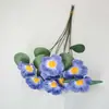 Coleção de Flores Estilo Pintura a Óleo: Margaridinhas, Violetas, Camomilas, Decoração de Casa, Adereços para Arranjo de Flores, Flores de Casamento