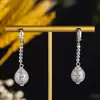 Novos Brincos Longos de Zircônia Colorida com Microincrustações de Luxo para Mulheres, Primavera 2026, Agulha de Prata S925, Moda Versátil Tendência