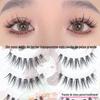 Cílios postiços doces [Rabo de peixe V grande] Pequeno Diabo haste fina alongados para extensão curvados supernaturais cabelo de fada japonês