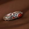 Anillo de Joyería Hueco Xiangyun Moda Nacional Moda Retro Temperamento Artístico Anillo Abierto Joyería Estilo Retro de Moda