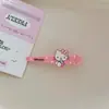 Lindo Pinza de Pato a Cuadros Sanrio Dulce Estilo Ins para Flequillo de Niña Dibujo Animado Versátil Sencillo Puesto Accesorios para el Cabello