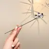 Pasador de Sándalo Negro para Mujer, Accesorio para el Cabello Fresco y Elegante, Pasador de Flor de Magnolia, Adorno para el Cabello Estilo Antiguo Qipao, Pasador Diario para Peinados Recogidos