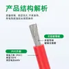 Suministro de Cables de Alimentación de 105 Grados, Cables Electrónicos Estándar 1015, Estándar Americano 16 AWG, 12, 10, 8, 6, 4 Calibre Cables de PVC de Alta Temperatura