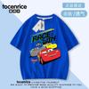Camiseta de Manga Corta para Niños Cars Rayo McQueen Camiseta Básica Guapo Verano Media Manga Niños