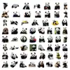 61 Adesivos Realistas de Panda Adesivos de Animais Fofos para Mala e Computador