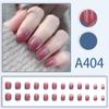 Usando Unha Unha Mistura Unhas Francesas ins Aurora Removível Fake Nail Bow Frosted Ice Clear