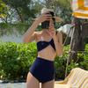 2026 Verano Nuevo Traje de Baño Transfronterizo Coreano de una Pieza Cintura Alta Oculta Abdomen Adelgazante Traje de Baño para Mujer Traje de Baño al por Mayor