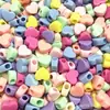 Cuentas Redondas de Agujero Grande de 6-16 mm Color Macarrón Cuentas Acrílicas Materiales para Manualidades DIY para Niños Cuentas Sueltas de Color Caramelo