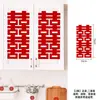 Cortina de Casamento Longa com Caractere Dupla Felicidade Decoração Pendurada Conjunto de Decoração para Quarto de Casamento Guirlanda Decorativa para Casa Nova Adereços para Fotos de Casamento