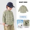 Camisa de cuadros para niños Youou, tops de primavera y otoño, camisas de otoño, ropa nueva para niños, ropa para bebés, moda otoñal moderna