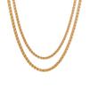 Collar de Cadena Simple Estilo Coreano Chopin Hueso de Dragón Cadena Desnuda Diseño Hebilla M Acero Titanio Collar Moda Mujer Personalizado Chapado en Oro Cadena Clavícula