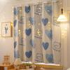Cortinas Mágicas de Cinta Adhesiva sin Taladro para Ventanas Pequeñas de Cocina, Opacas Completamente, Impermeables, a Prueba de Aceite, Cortinas Parasol