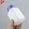 Botella Cuadrada de Reactivo 250ml Tapa Azul Antirrobo Botella Química de Laboratorio Botella de Agente Desatascador de Tuberías 500ml Botella de Reactivo de Boca Ancha