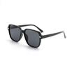 Gafas de Sol con Montura Negra Estilo Europeo y Americano para Mujer Cara Redonda Populares en Internet Mismo Estilo que en Fotografía Callejera Gafas de Sol para Hombre Protección Ultravioleta Gafas de Sol Trendy para Playa