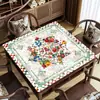 Alfombrilla de mahjong de lujo estilo americano para entretenimiento de mesa, resistente al desgaste, resistente a la suciedad, silenciosa, antideslizante, fácil de mantener, alfombrilla a prueba de polvo