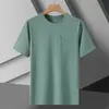 Nova Camiseta de Gola Redonda em Tecido Sorona, Camisa de Secagem Rápida 7at para Homens, Manga Curta de Verão, Jovem, Suporta Impressão