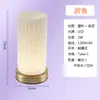 Luz Noturna de Material PLA para Quarto, Mesa de Cabeceira, Carregamento, Estilo Creme, Impressão 3D, Toque Dimerizável, Luminária de Mesa, Brilho Ajustável