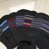 Gorro de punto para hombre de invierno, gorro de lana para montar en bicicleta, gorro de esquí a rayas, gorro de hielo, gorro de terciopelo a prueba de frío con protección para los oídos