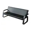 Mobiliário de escritório moderno simples, poltrona de sofá, sofá para sala de recepção, mesa de centro, outros design curvo estilo étnico em aço