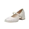Nuevos zapatos Mary Jane de estilo chino para mujer, nuevo modelo otoño 2026, combinados con un vestido cheongsam, tacones de plataforma gruesa y suaves