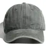 Gorra de béisbol para lavado de comercio exterior gorra europea y americana antigua gorra de verano para hombres y mujeres parejas color sólido placa ligera gorra coreana