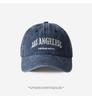 Boné de Baseball Vintage Desgastado para Casais, Boné de Pato Ajustável, Visor Versátil e da Moda para Proteção Solar em Esportes ao Ar Livre