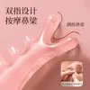 Peine Masajeador de Cabeza Rosa Girly Peine Masajeador de Cuero Cabelludo Cuatro en Uno para Desobstruir Meridianos, Raspador Facial, para Ojos y Nariz