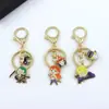 Chaveiro de Mercadoria de One Piece Luffy Zoro Sanji Chaveiro Liga Liga Pingente de Bolsa Decoração Presente