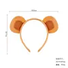 Accesorios para el Cabello de Animales Infantiles de Halloween Diadema de Cabeza de Mono Plátano Orejas Diadema de Felpa para Actuación de Otoño e Invierno Set de Halloween